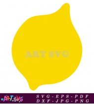 Lemon Fruit Yellow Clip Art Design SVG