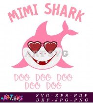 Mimi Shark Design Illustration Free Download SVG