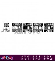 Straight Outta Motivational Quote Design SVG 1