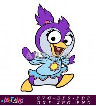 Muppet Baby in Purple and Blue Outfit SVG