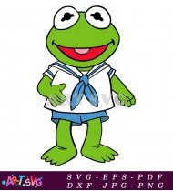 Kermit The Frog Muppets Coloring Pages Free SVG