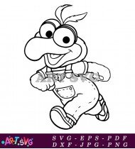 Muppet Show Character Gonzo Printable Coloring Page SVG