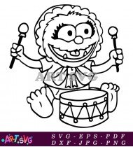 Muppet Baby Coloring Pages Animal Characters SVG