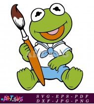 Muppet Babies Kermit The Frog Printable SVG