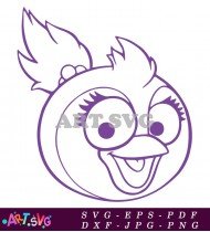 Zoe Sesame Street Muppet Bird Cartoon Character Vector SVG