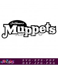 Jim Henson Muppets Logo Black and White SVG