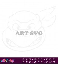 Teenage Mutant Ninja Turtles Cartoon Face SVG 2