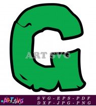 Green Letter G Teenage Mutant Ninja Turtles SVG