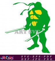 Cartoon Teenage Mutant Ninja Turtles Character Clip Art SVG