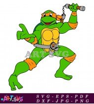 Ninja Turtles Cartoon Vector Illustration For Kids SVG