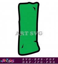 Green Number Letter 2 Vector Illustration Design SVG