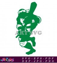 Green Ninja Turtle Illustration Silhouette SVG