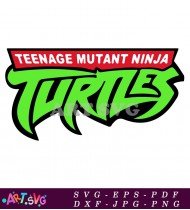 Teenage Mutant Ninja Turtles Logo Red Green SVG