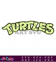 Ninja Turtles Word Mark Design SVG