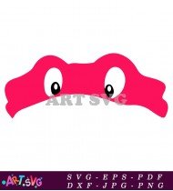 Teenage Mutant Ninja Turtle Mask Pink SVG