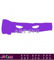 Teenage Mutant Ninja Turtle Mask Purple SVG