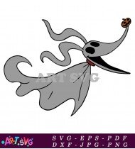 Zero The Dog Nightmare Before Christmas Clipart SVG