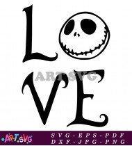 Nightmare Before Christmas Jack Skellington Sally SVG