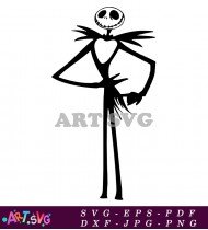 Nightmare Before Christmas Jack Skellington Vector SVG