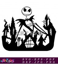 Nightmare Before Christmas Halloween Jack Skull SVG