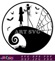 Nightmare Before Christmas Jack And Sally SVG