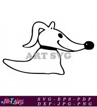 Nightmare Before Christmas Zero The Dog Cartoon SVG