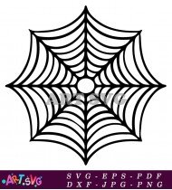 Black Spider Web Isolated Design Illustration SVG