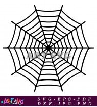 Spider Web Vector Illustration Design Template SVG