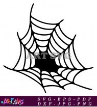 Black And White Spider Web Design Template SVG 1