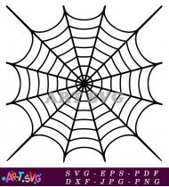 Simple Spider Web Halloween Party Decor SVG