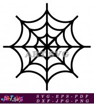 Vector Spider Web for Halloween SVG