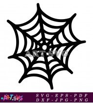 Scary Spider Web Clip Art Design SVG