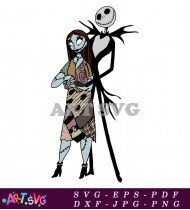 Sally Jack Skellington Nightmare Before Christmas SVG