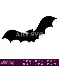 Halloween Bat SVG File Silhouette Cut File