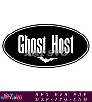 Ghost Host Halloween Design for T-Shirt SVG 1