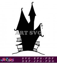 Haunted House Halloween Decorations SVG 1