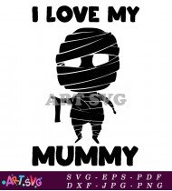 Mummy Costume Halloween Cute Cartoon Baby Mummy SVG