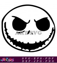 Nightmare Before Christmas Jack Skellington Vector Icon SVG