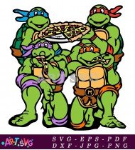 Teenage Mutant Ninja Turtles Pizza Fun SVG