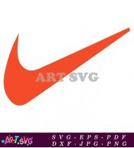 Orange Red Swoosh Logo Branding Graphic Design SVG