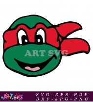 Teenage Mutant Ninja Turtles Cartoon Red Mask SVG