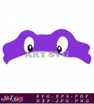 Teenage Mutant Ninja Turtles Cartoon Purple Character SVG 2