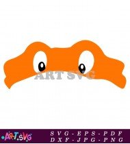 Teenage Mutant Ninja Turtles Cartoon Orange Character SVG 4