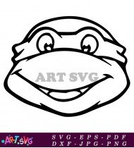 Teenage Mutant Ninja Turtles Cartoon Character Head SVG 2