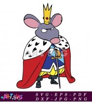 Mouse King Christmas Nutcracker Character Vector Art SVG