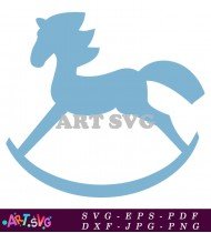 Rocking Horse Toy Christmas Ornament Wooden Decor SVG