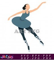 Ballerina Christmas Ornament Decoration Holiday Design SVG