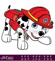 Paw Patrol Marshall Cartoon Dog SVG