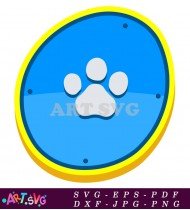 Paw Print Alphabet Letter Q For Toddlers SVG