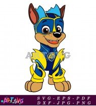 Paw Patrol Chase Hero Figure SVG